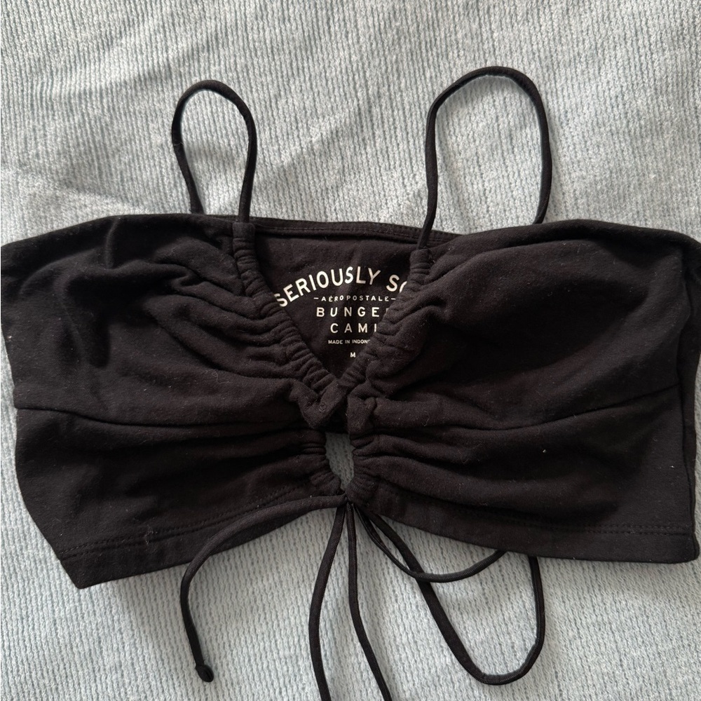 Aeropostale Black Bungee Cami